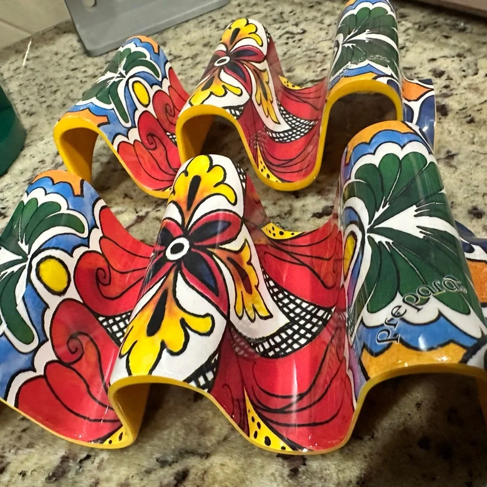 Taco Holders bundle x 2 colorful mexican